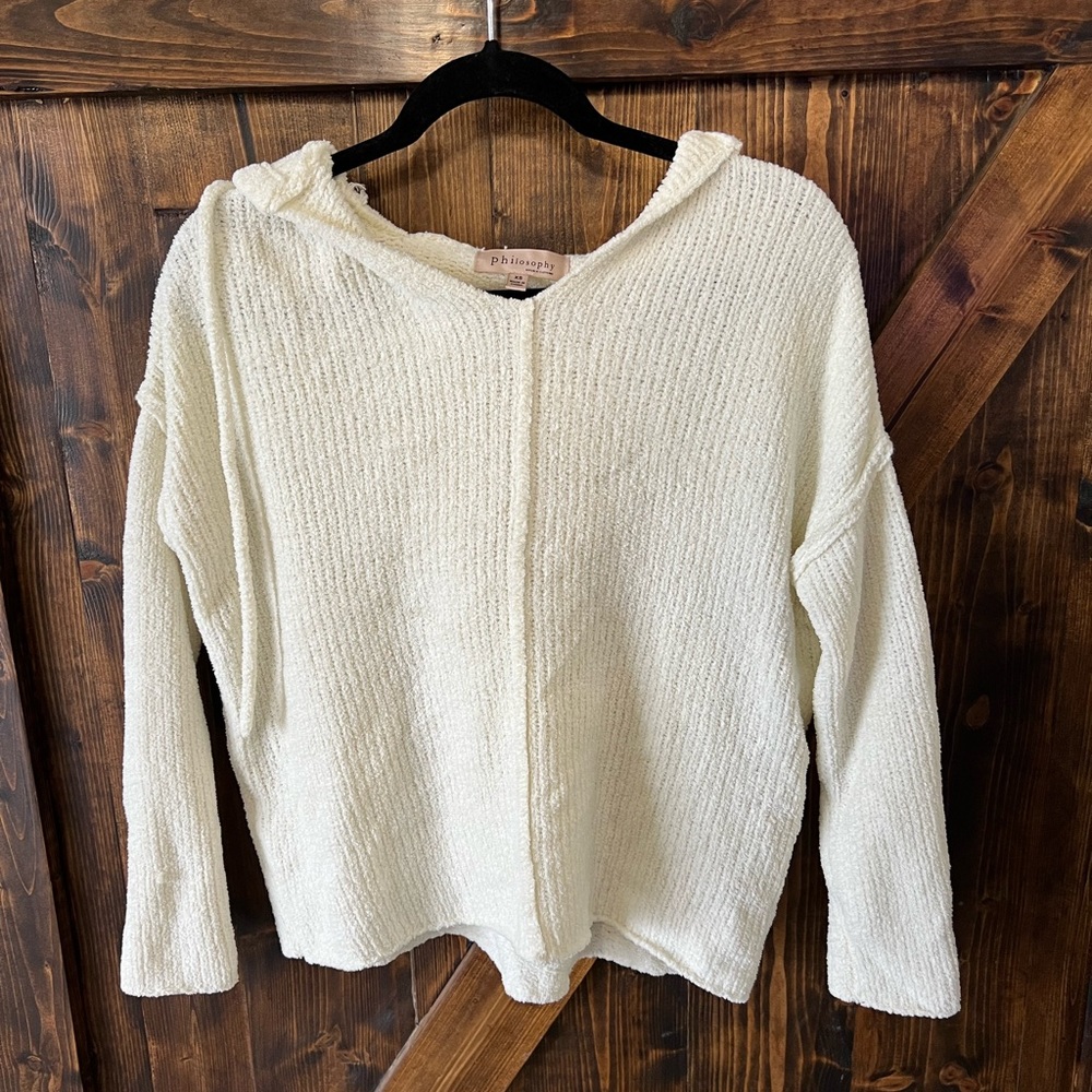Philosophy Soft Cream/Off White Hoodie